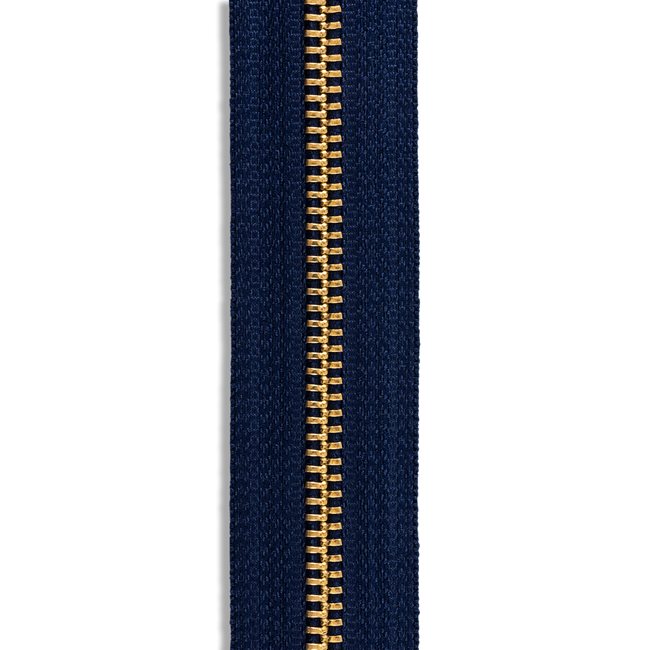 YKK Brass Zipper By the Yard - #5 - Pennant Blue
