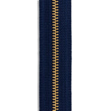 YKK Brass Zipper By the Yard - #5 - Pennant Blue