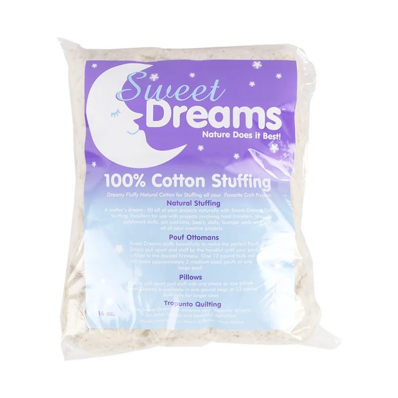 Sweet Dreams - 100%  Cotton Stuffing - 16 oz.