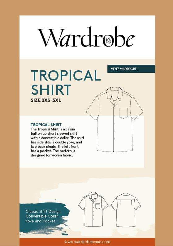 Wardrobe By Me - Tropical Shirt - Size 2XS-4XL | Bolt Fabric Boutique