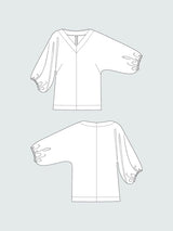 The Assembly Line - V-Neck Cuff Top - Various