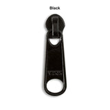 YKK #4.5 Metal Long Pull Zipper Pull Sliders - Black