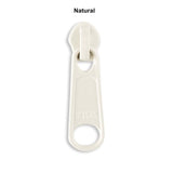 YKK #4.5 Metal Long Pull Zipper Pull Sliders - Natural