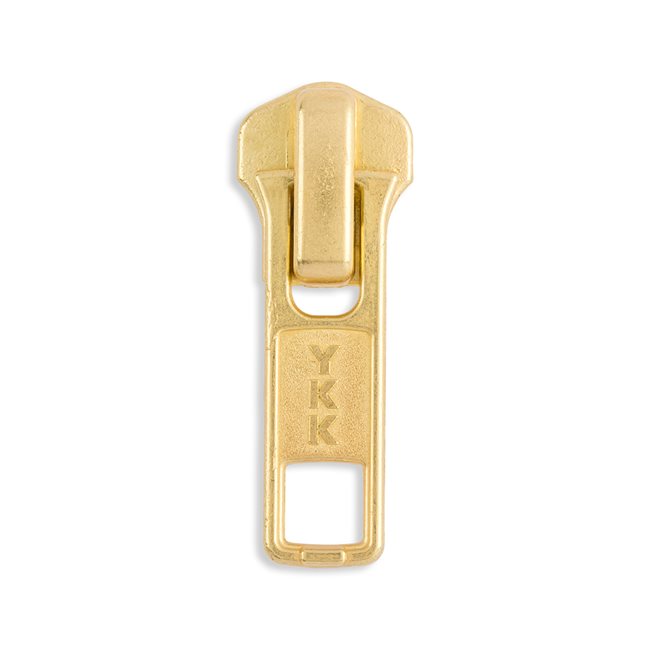 YKK 5 Metal Jacket Zipper Pull Sliders Brass Bolt Fabric Boutique
